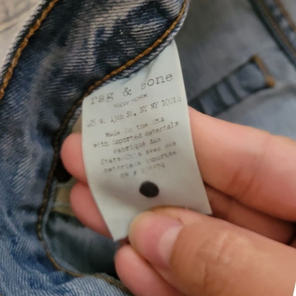 RAG & BONE Women's Light Blue Boyfriend Jeans Beckers Size 25 Straight - Picture 6 of 12